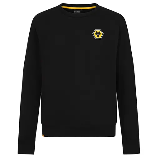 Wolverhampton Wanderers Shirt Store | Essentials Sweatshirt -Black Collection Wolverhampton Wanderers Official Gear